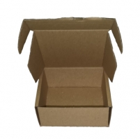Poštovní kartonová krabice - 102x102x42 mm, třívrstvá, hnědá (F0427)