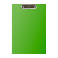 Psací deska s klipem A4 - jednoduchá, lamino, zelená