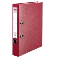 Pákový pořadač A4 Herlitz Q.file - 5 cm, PP/karton, kovová lišta, červený