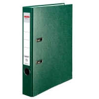Pákový pořadač A4 Herlitz Q.file - 5 cm, PP/karton, kovová lišta, zelený