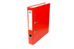 Pákový pořadač Auro - 5 cm, A4, PP/karton, červený - DO VYPRODÁNÍ ZÁSOB
