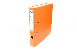 Pákový pořadač - 5 cm, A4, poloplastový, rado zámek, oranžový