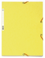 Spisové desky s gumou A4 maxi Exacompta Nature - prešpán, citronově žluté - DOPRODEJ