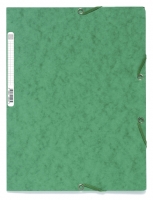 Spisové desky s gumou A4 maxi Exacompta Nature - prešpán, zelené - DOPRODEJ