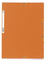 Spisové desky s gumou A4 maxi Exacompta Nature - prešpán, oranžové - DOPRODEJ