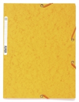 Spisové desky s gumou A4 maxi Exacompta Nature - prešpán, žluté - DOPRODEJ