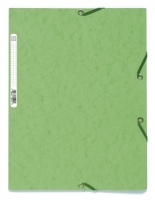 Spisové desky s gumou A4 maxi Exacompta Nature - prešpán, světle zelené - DOPRODEJ