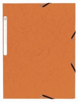 Spisové desky s gumou A4 Exacompta - prešpán, oranžové - DOPRODEJ