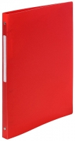 Čtyřkroužkový pořadač A4 Exacompta - hřbet 2 cm, plastový, červený - DOPRODEJ