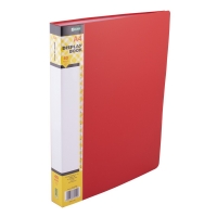 Katalogová kniha - A4, plastová, 40 kapes, červená