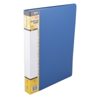 Katalogová kniha - A4, plastová, 60 kapes, modrá