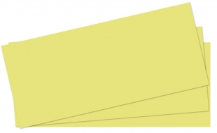 Kartonový rozdružovač DL Ekonomik - 10,5x24 cm, žlutý, 100 ks