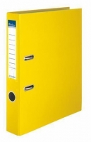 Pákový pořadač A4 Victoria Basic - 5 cm, PP/karton, žlutý