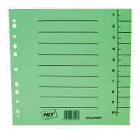 Odstřihávací kartonový rozdružovač A4 plus - zelený, 100 ks
