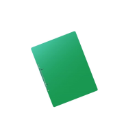 Dvoukroužkový pořadač A4 - hřbet 2 cm, plastový, transparentní zelený