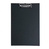 Závěsná psací deska s klipem A4 D.Rect - jednoduchá, PVC, černá