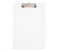 Závěsná psací deska s klipem A4 D.Rect - jednoduchá, PVC, bílá