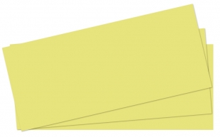 Kartonový rozdružovač DL Classic - 10,5x24 cm, žlutý, 100 ks
