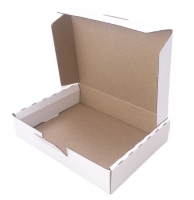 Poštovní kartonová krabice - 172x132x40 mm, třívrstvá, bílá (F0427)