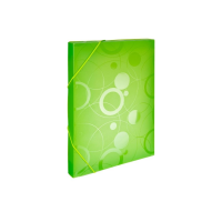 Box na spisy s gumou A4 Neo Colori - plastový, zelený - DOPRODEJ