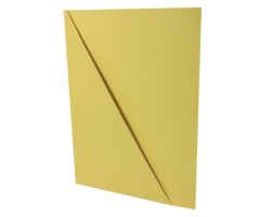 Odkládací mapa HIT s rohem - A4, classic, karton, žlutá