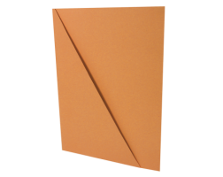 Odkládací mapa HIT s rohem - A4, classic, karton, oranžová