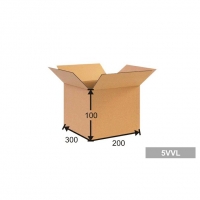 Kartonová krabice - 300x200x100 mm, pětivrstvá