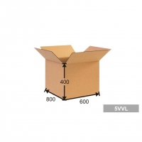 Kartonová krabice - 800x600x400 mm, pětivrstvá