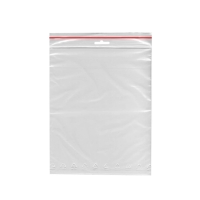 Rychlouzavírací sáčky s eurozávěsem - 23x32 cm, transparentní, 100 ks