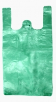 Mikrotenová taška Mini - 16+12x30 cm, zelená, 100 ks - DOPRODEJ