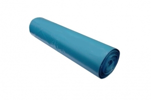 Zatahovací pytel na odpad LDPE 120 l - 70x100 cm, typ 50, modrý, 25 ks - DOPRODEJ