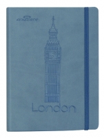 Zápisník Concorde Londýn - A6, s gumou, linkovaný, 80 listů - DOPRODEJ