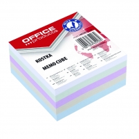 Poznámkový bloček kostka Office Products - nelepený, 8,5x8,5 cm, mix barev, 400 lístků