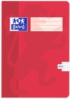 Školní sešit 445 Oxford - A4, čtverečkovaný, 40 listů, červený