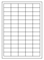 Samolepící etikety Economy - 38,1x21,2 mm, papírové, bílé, 100 archů