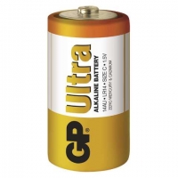 Alkalické baterie GP Ultra 1,5 V - malé mono, LR14, typ C, 2 ks - DOPRODEJ
