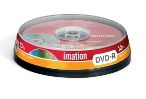 DVD+R Imation 4,7 GB - 16x, bez možnosti potisku, cake box, 10-pack - DOPRODEJ