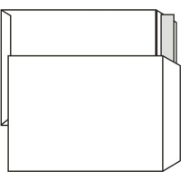 Poštovní taška C4 - bez okénka, krycí páska, 324x229 mm, bílá, 250 ks
