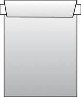 Poštovní taška C5 - bez okénka, krycí páska, 229x162 mm, bílá, 25 ks