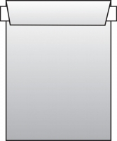 Poštovní taška C5 - bez okénka, krycí páska, 229x162 mm, bílá, 500 ks