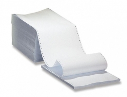 Tabelační papír - 240x12", 1+1, bílý + modrá kopie, NCR, BP, 1000 listů