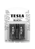 Alkalické baterie Tesla BLACK+ 1,5 V - malé mono, LR14, typ C, 2 ks