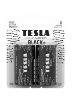 Alkalické baterie Tesla BLACK+ 1,5 V - velké mono, LR20, typ D, 2 ks