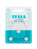 Speciální alkalické baterie Tesla 1,5 V - LR44, typ LR1154, blistr, 5 ks