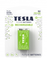 Nabíjecí baterie Tesla RECHARGEABLE+ 9 V - 6HR61, typ 9V, 1 ks - DOPRODEJ