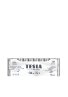 Alkalické baterie Tesla SILVER+ 1,5 V - tužka, LR6, typ AA, 10 ks