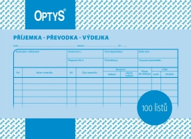 Příjemka, převodka, výdejka Optys - A5, 100 listů