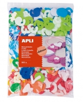 Pěnovka Apli - číslice, jumbo pack, samolepící, mix barev, 500 ks