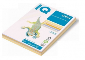 Barevný papír A4 IQ Color - mix trendových barev, 80 g, 5x50 listů