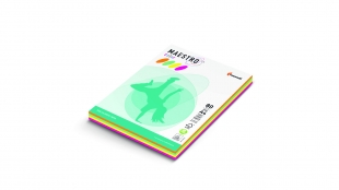 Barevný papír A4 Maestro Color - mix neonových barev, 80 g, 4x50 listů